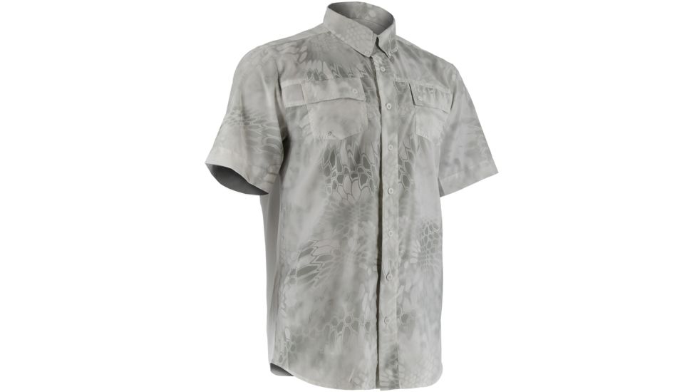 HUK Mens Kryptek Phenom Short Sleeve Shirt, Kryptek Yeti H1500020YTIXXXL
