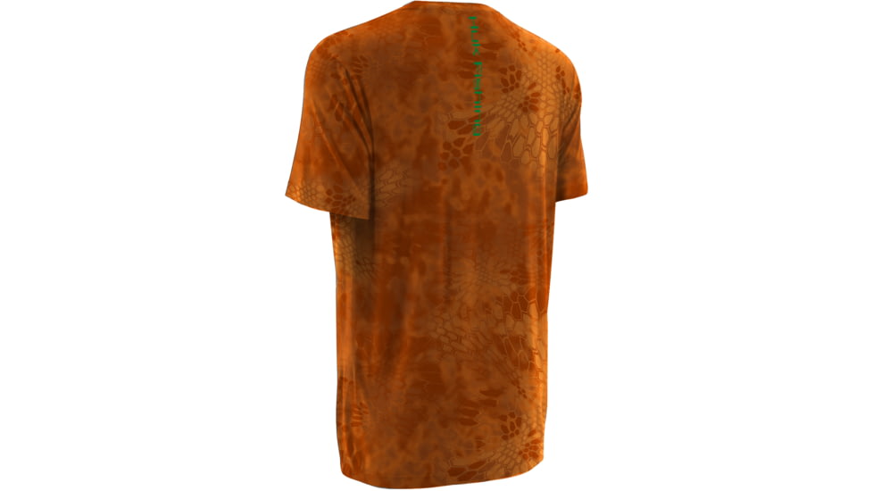HUK Mens Kryptek Short Sleeve Tee Shirt, Kryptek Orange H1200088GORM