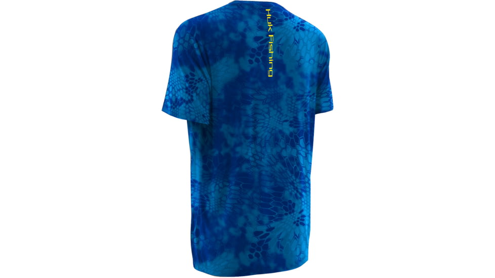HUK Mens Kryptek Short Sleeve Tee Shirt, Kryptek Royal H1200088GRLS