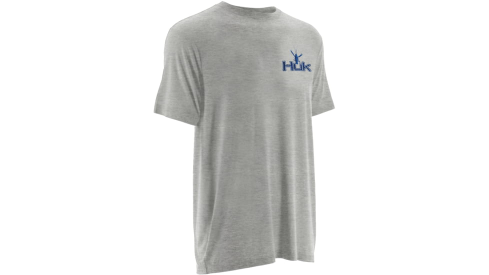 HUK Mens KScott Challenge Tee, True Grey Heather H1000073TGHXXXL