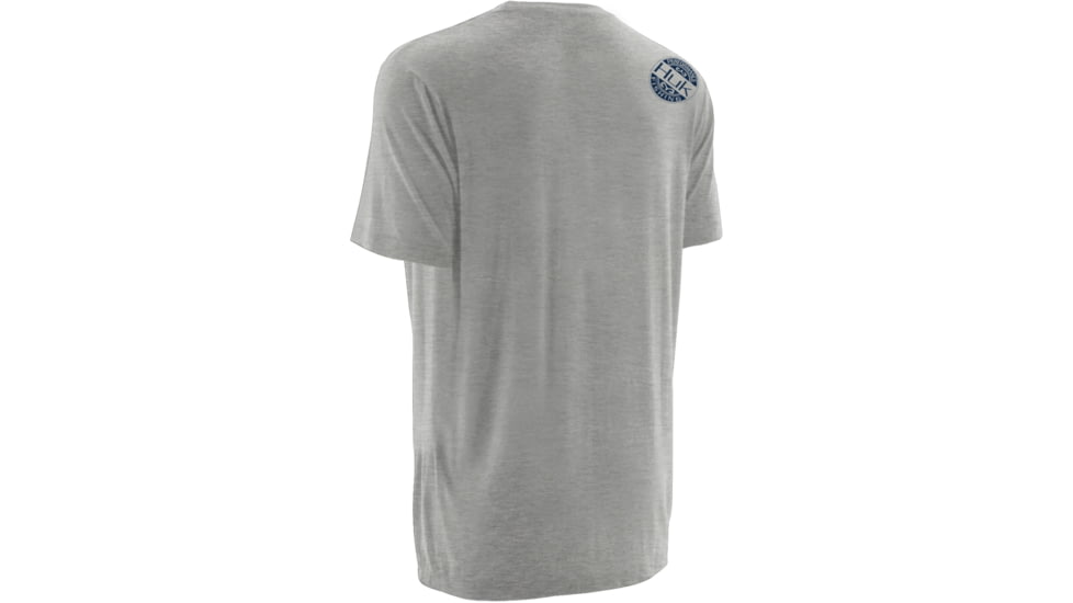 HUK Mens Kscott Short Sleeve Pocket Tee, True Grey Heather H1000059TGHXXXL