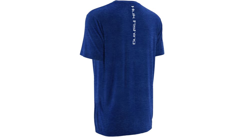 HUK Mens Logo Tee, Royal Heather H1000091RYHS
