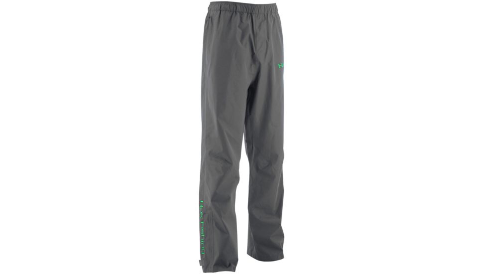 HUK Mens Packable Rain Pants, Cool Charcoal Grey H4000016CGYS