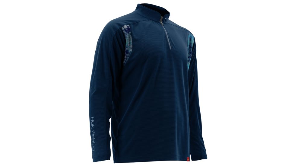 HUK Mens Trophy 1/4 Zip, Navy H1200074NVYS