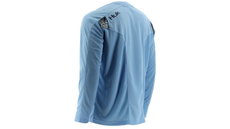 HUK Mens Trophy Long Sleeve Tee, Carolina Blue H1200073CBLXXXL