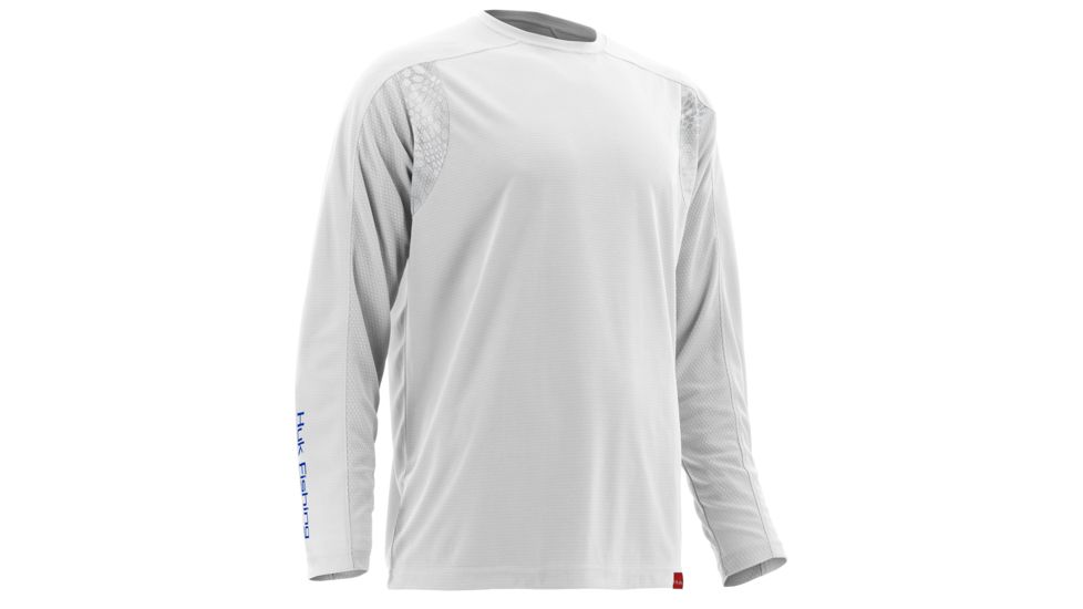 HUK Mens Trophy Long Sleeve Tee, White H1200073WHTXXXL