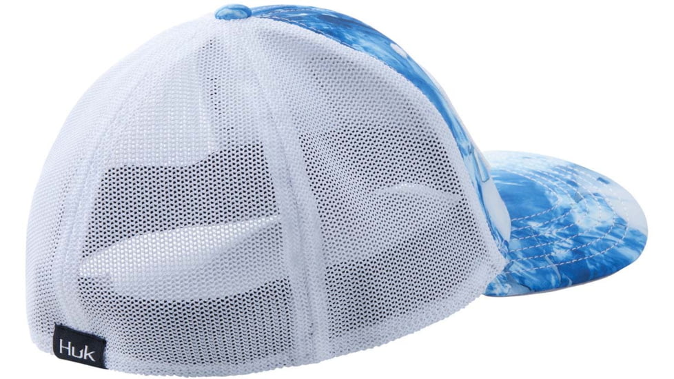 HUK Performance Fishing Mossy Oak Fracture Stretch Trucker - Men's, Mossy Oak Blue Shark, L-XL, H3000303-990-LXL