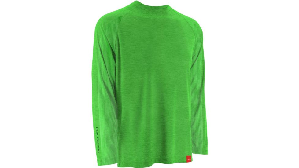 HUK Next Level Long Sleeve, Heather Neon Green, Small H1200014HNGS