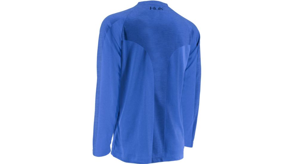 HUK Next Level Long Sleeve, Royal Heather, Large H1200014RYHL