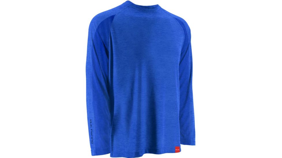 HUK Next Level Long Sleeve, Royal Heather, Large H1200014RYHL