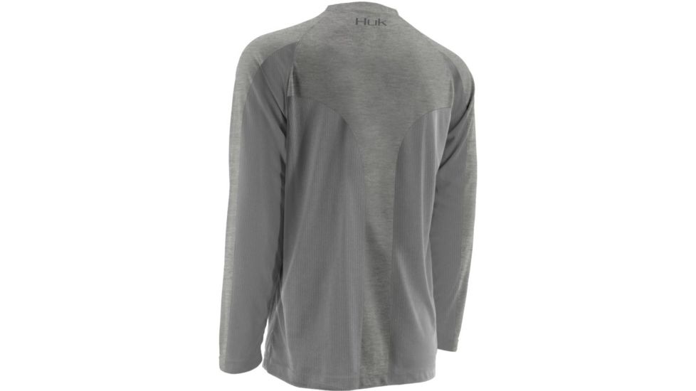 HUK Next Level Long Sleeve, True Grey Heather, Large H1200014TGHL