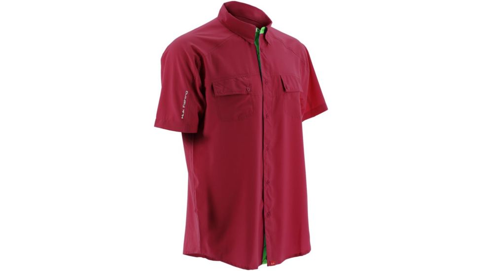 HUK Next Level Short Sleeve, Crimson, Small H1500001CRMS
