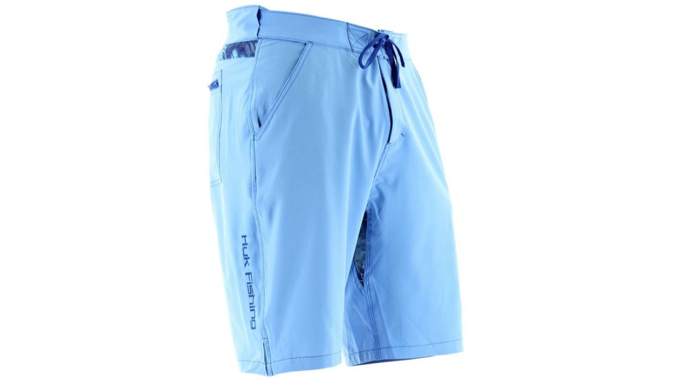 HUK NXTLVL Board Shorts, XXL, Carolina Blue H2000010CBLXXL