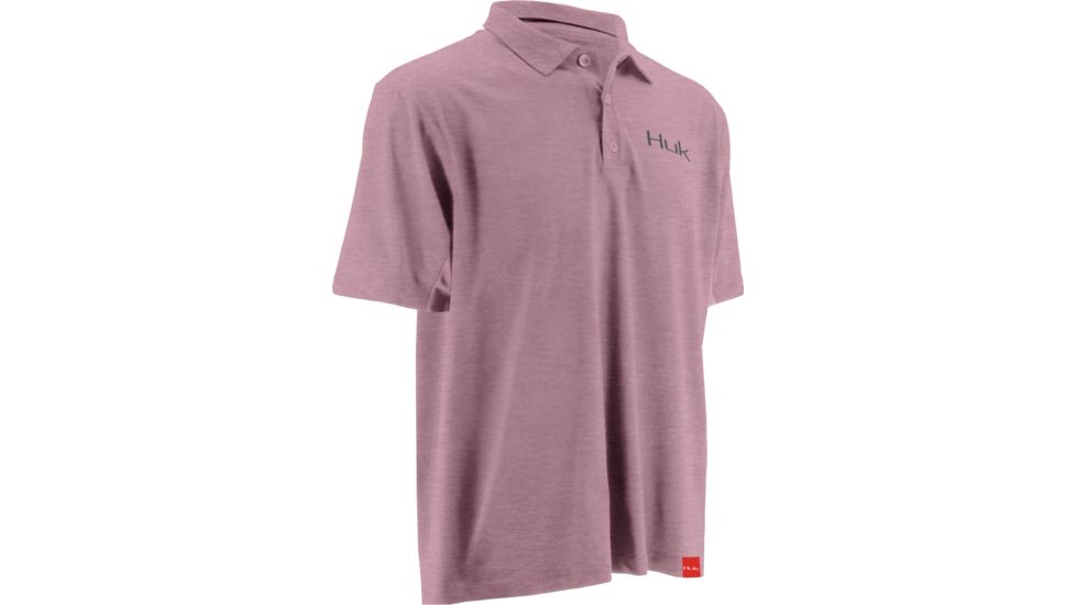 HUK NXTLVL Polo, XXXL, Spring Pink Heather H1200016SPHXXXL