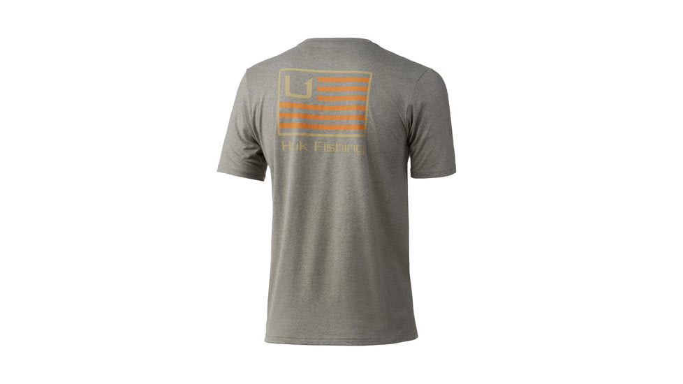 HUK Performance Fishing And Bars Tee - Men's, Heather Moss, Large, H1000369-318-L