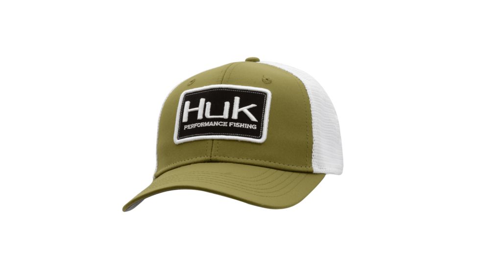 HUK Performance Fishing Angler Sport Trucker Headwear, Cap - Mens, Military Olive Drab, 1, H3000184-390-1