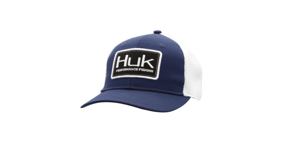 HUK Performance Fishing Angler Sport Trucker Headwear, Cap - Mens, Navy, 1, H3000184-410-1