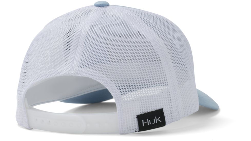 HUK Performance Fishing Angler Trucker Mesh Hat - Mens, Carolina Blue, One Size, H3000228-420-1