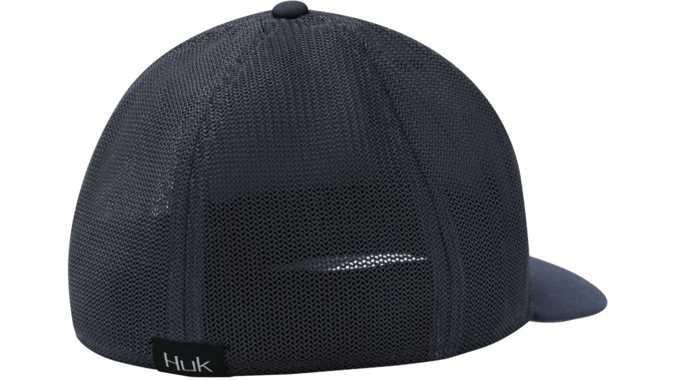 HUK Performance Fishing Angler Trucker Stretch Mesh Hat - Mens, Navy, One Size, H3000232-410-1