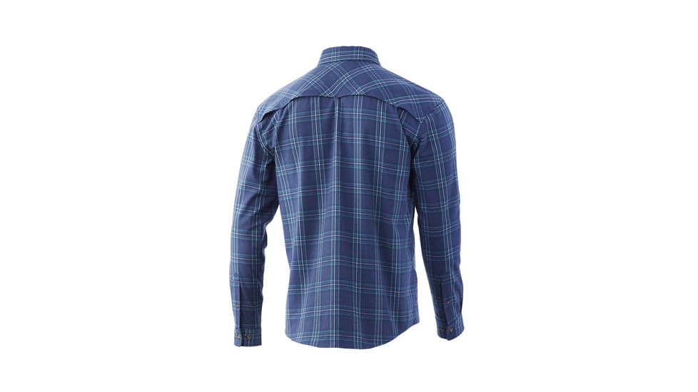 HUK Performance Fishing Awendaw Flannel - Men's, 2XL, Sargasso Sea, H1500137-409-XXL