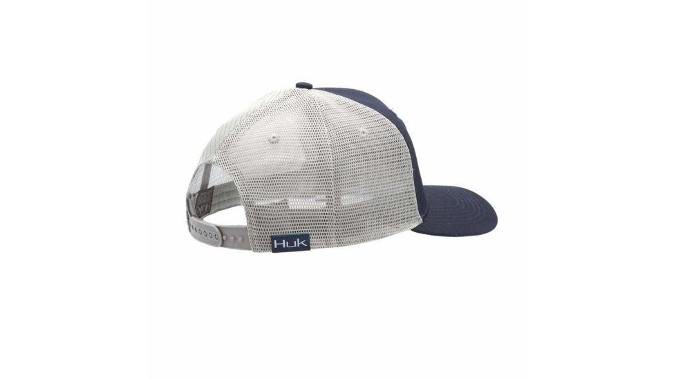 HUK Performance Fishing Barrels Patch Trucker Headwear, Cap - Mens, Navy, 1, H3000190-410-1