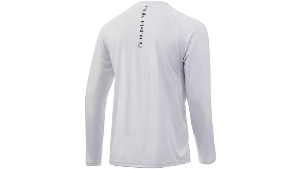 HUK Performance Fishing Bass Badge Pursuit Graphic T-Shirt - Mens, Glacier, Large, H1200247-051-L