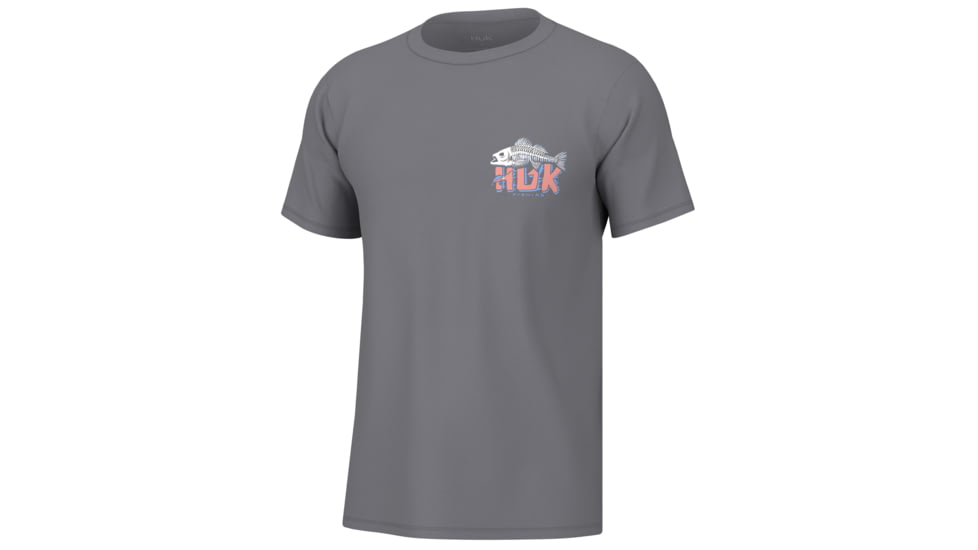 HUK Performance Fishing Bass Bones Tee - Mens, Night Owl, L, H1000495-016-L