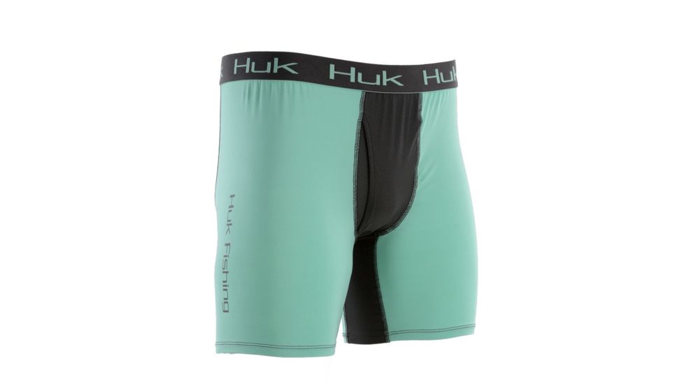 HUK Performance Fishing Boxer Jock Baselayer, Boxer Jock - Mens, Julep, 2XL, H5000016-340-XXL