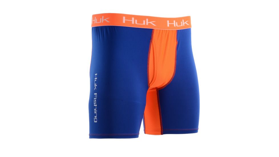 HUK Performance Fishing Boxer Jock Baselayer, Boxer Jock - Mens, Royal, 2XL, H5000016-400-XXL