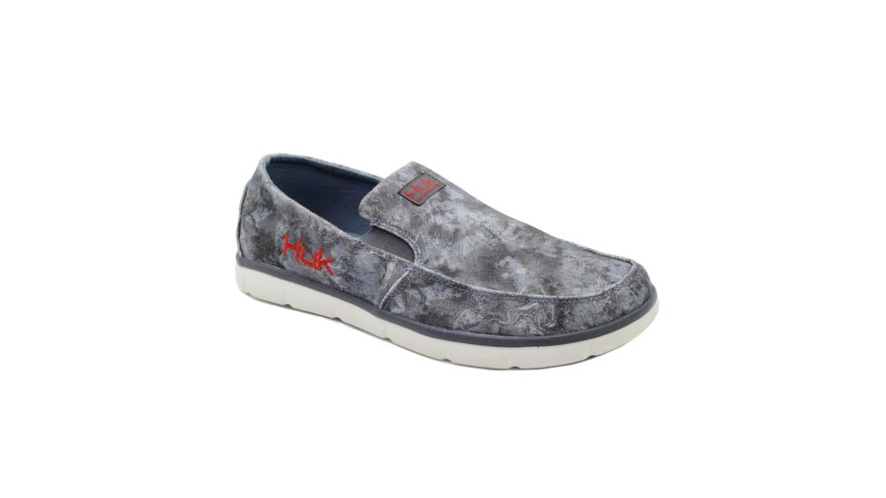 HUK Performance Fishing BREWSTER Casual, Deck Shoe - Mens, Glacier/White, 11, H8012000-095-11