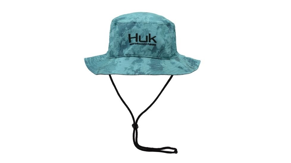 HUK Performance Fishing Camo Bucket Headwear, Hat - Mens, Shallows, 1, H3000204-365-1