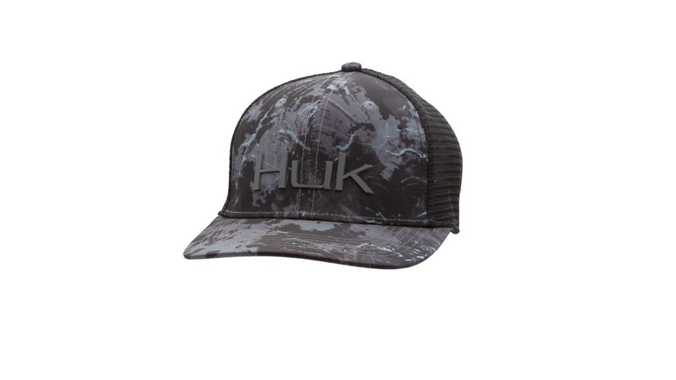 HUK Performance Fishing Camo Trucker Headwear, Cap - Mens, Night Vision, 1, H3000185-075-1