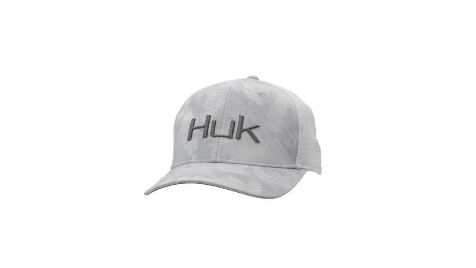 HUK Performance Fishing Camo Trucker Headwear, Cap - Mens, Sub Zero, 1, H3000185-185-1