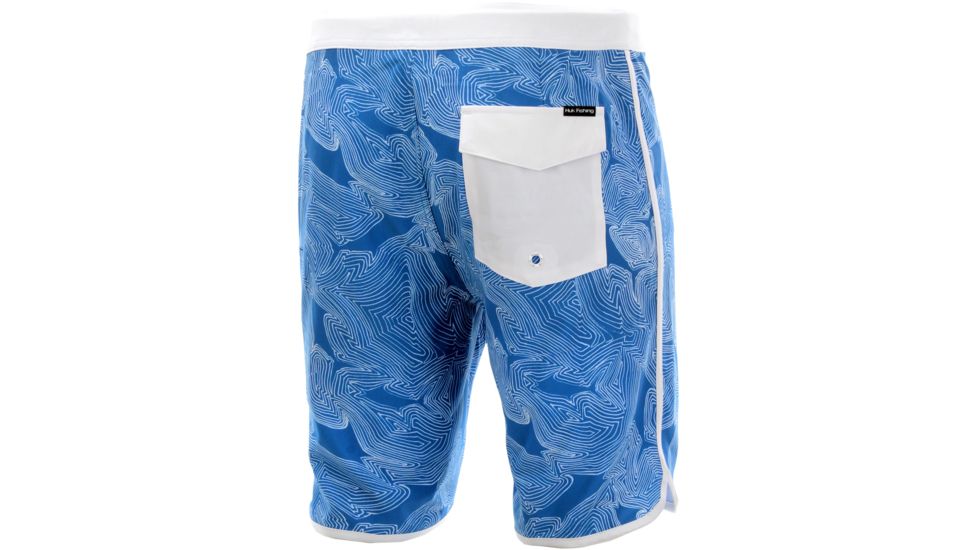 HUK Performance Fishing Classic 20in Classic Blue Lines Boardshort - Mens, Patrol Blue, 40, H2000076-474-40
