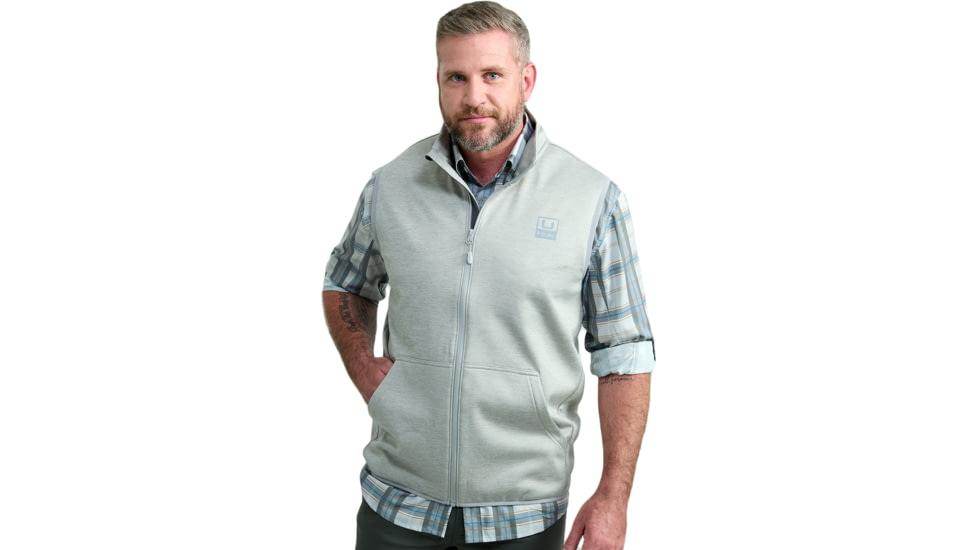 HUK Performance Fishing Cold Front Vest - Mens, Harbormist Hthr, Small, H1300099-054-S