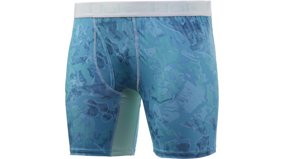 HUK Performance Fishing Current Camo Boxer Brief - Mens, Boca Grande, Medium, H5000017-446-M