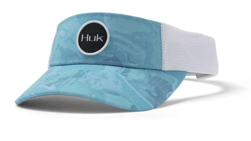 HUK Performance Fishing Current Camo Visor Cap - Mens, Boca Grande, One Size, H3000220-446-1