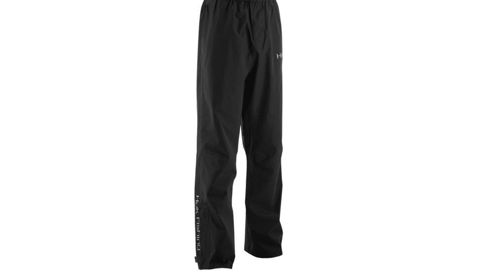 HUK Performance Fishing CYA Packable Rain Pant Bottoms - Mens, Black, Large, H4000016-001-L