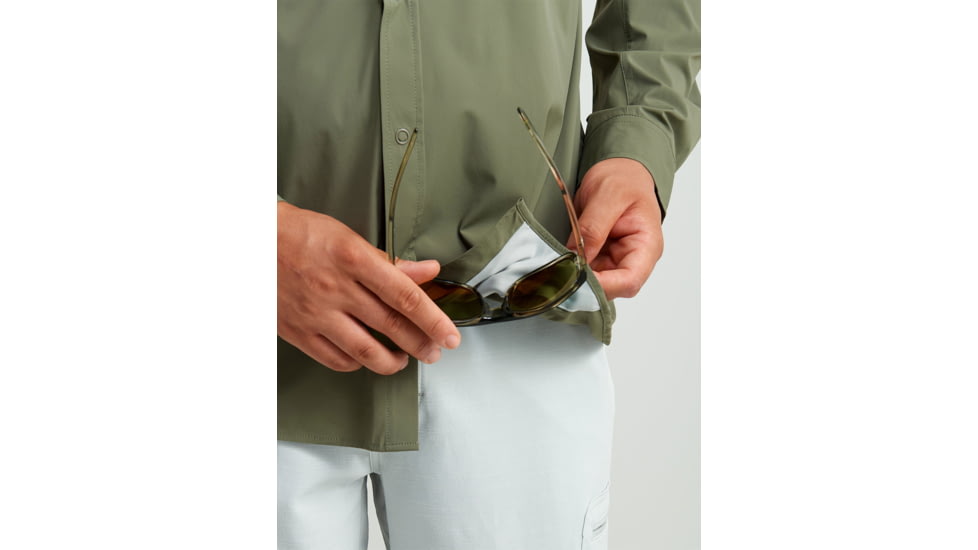 HUK Performance Fishing Diamond Back LS Shirt - Mens, Moss, Large, H1500182-316-L