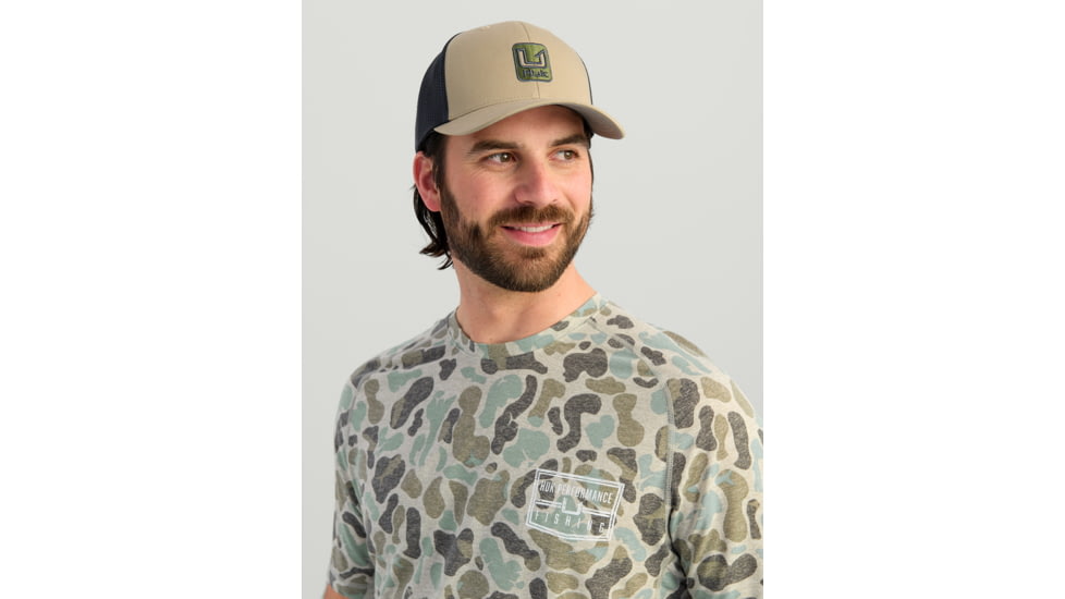HUK Performance Fishing Drift Graphic Kc Print Shirt -Mens, Short Sleeve, Volcanic Ash, Large, H1200717-013-L