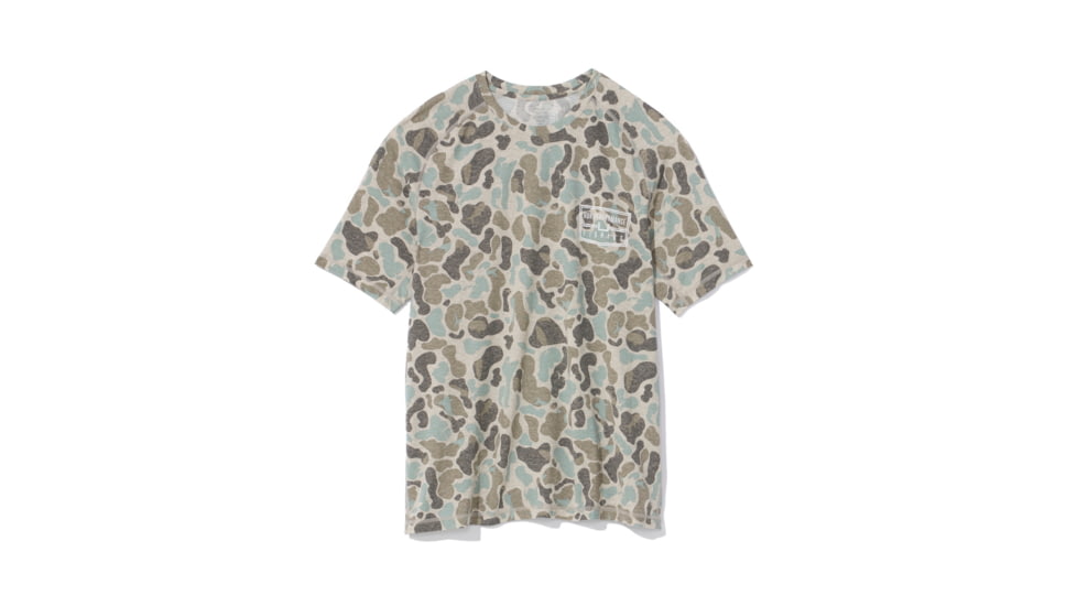 HUK Performance Fishing Drift Graphic Kc Print Shirt -Mens, Short Sleeve, Volcanic Ash, Large, H1200717-013-L