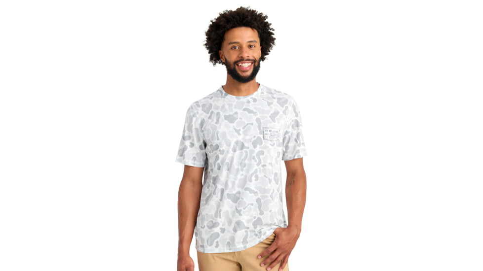 HUK Performance Fishing Drift Graphic Kc Print Shirt -Mens, Short Sleeve, White, 2XL, H1200717-100-XXL