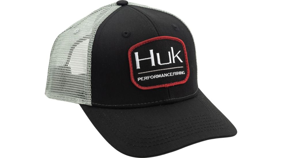 HUK Performance Fishing Drift Trucker Headwear, Cap - Mens, Black, 1, H3000194-001-1