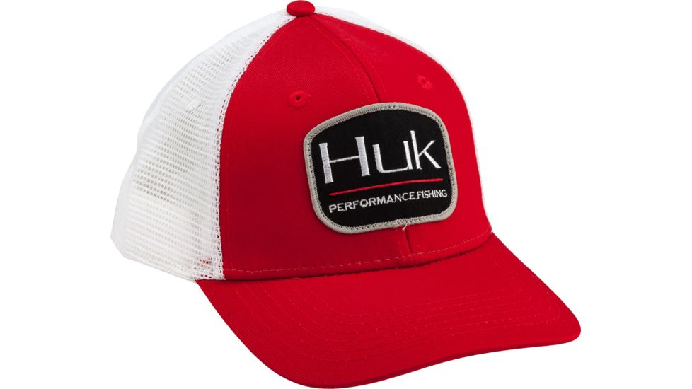 HUK Performance Fishing Drift Trucker Headwear, Cap - Mens, Red, 1, H3000194-600-1