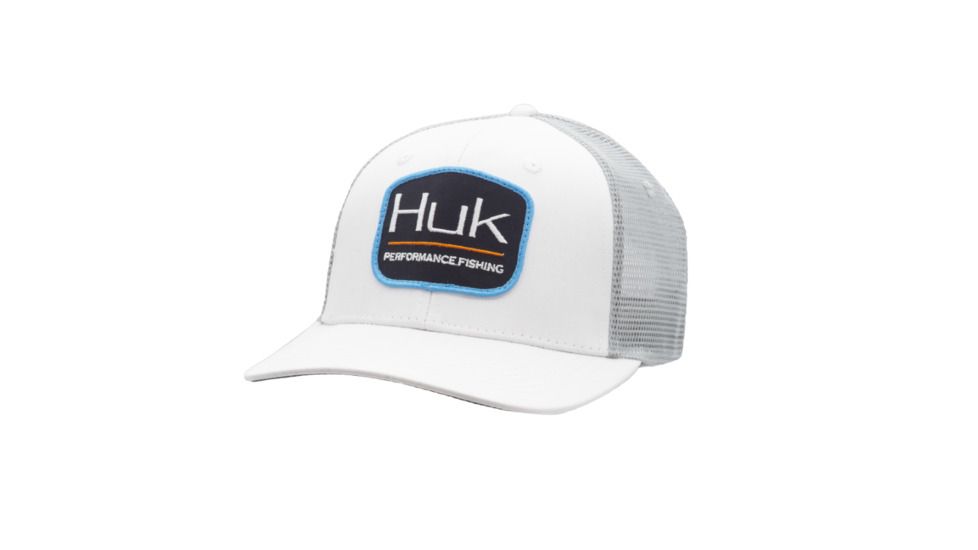 HUK Performance Fishing Drift Trucker Headwear, Cap - Mens, White, 1, H3000194-100-1
