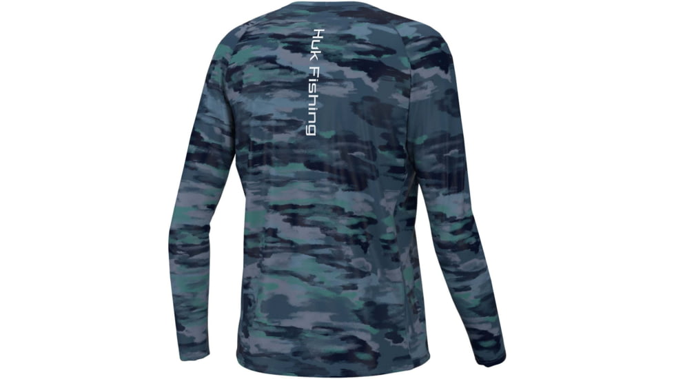 HUK Performance Fishing Edisto Pursuit Long-Sleeve Shirt - Kids, Small, Titanium Blue, H7120076-428-YS