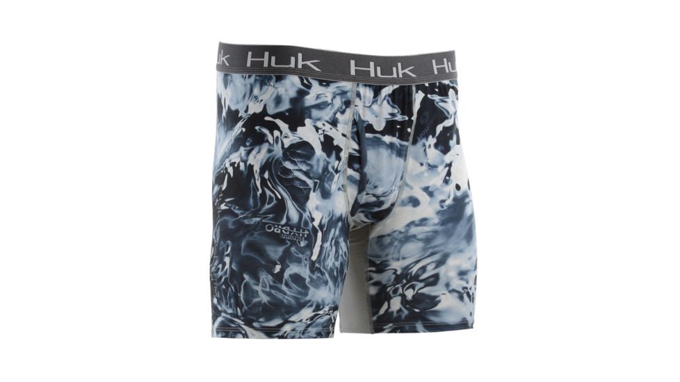 HUK Performance Fishing Elements Boxer Brief Baselayer, Boxer Jock - Men's, Hydro Ice, 2XL, H5000013-118-XXL
