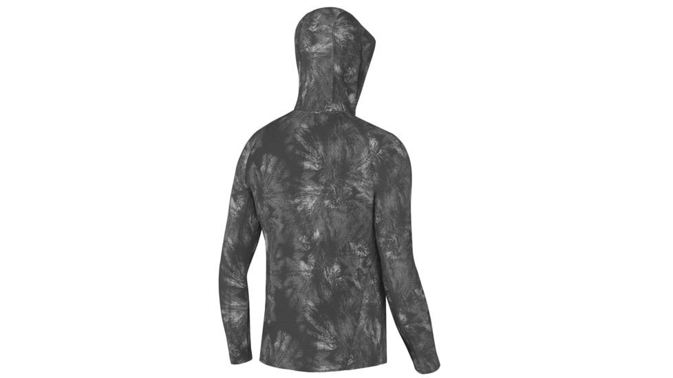 HUK Performance Fishing Fish Line Pursuit Hoodie - Mens, Volcanic Ash, S, H1200591-013-S