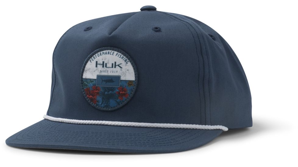 HUK Performance Fishing Floral Patch Hat - Mens, Sargasso Sea, One Size, H3000234-409-1