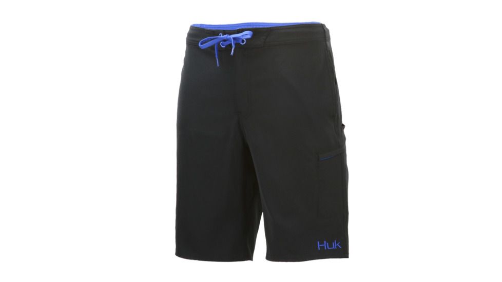 HUK Performance Fishing Freeman 21in Boardshort Bottoms, Board short - Mens, Black, 30in, H2000061-001-30